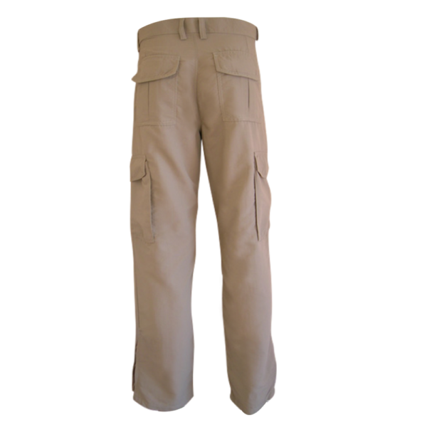 PANTALÓN CARGO GABARDINA BEIGE - Imagen 2